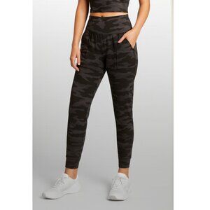 Athleta Salutation Jogger Pants Women’s Size Small Gray Camo High Waist Athletic
